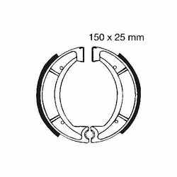Brake Shoes Inc Springs EBC For Yamaha 732.82.22 Brake Shoes Inc Springs EBC For Yamaha 732.82.22